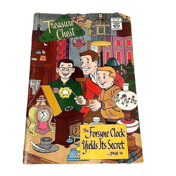 Treasure Chest Comic Book Vol 22 #15 Vintage 1966 Fun & Fact Collectable Retro - Picture 1 of 13